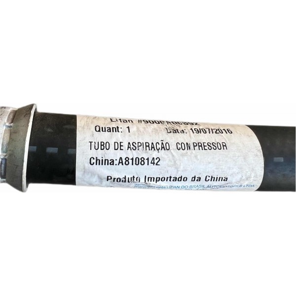 Mangueira Tubo Aspiração Compressor Lifan 530