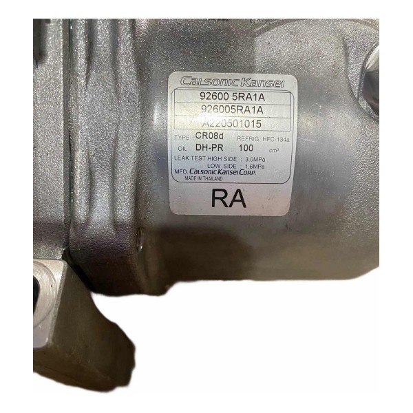 Compressor Ar Condicionado Nissan Kicks 1.6 16v 2017 A 2023